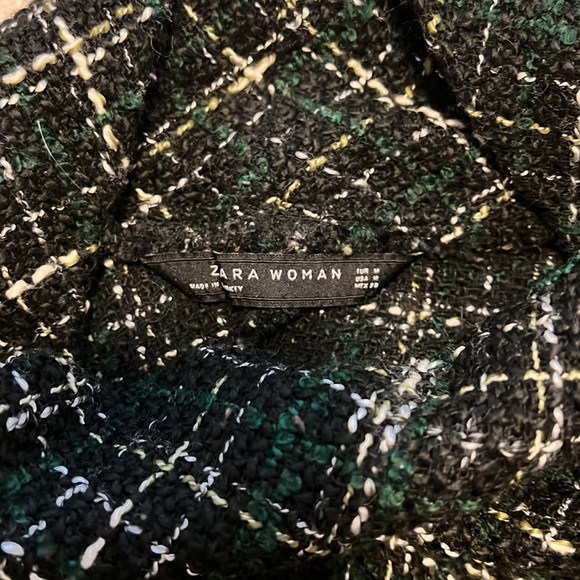 ZARA HIGHNECK TARTAN CROP TOP - Picture 3 of 3